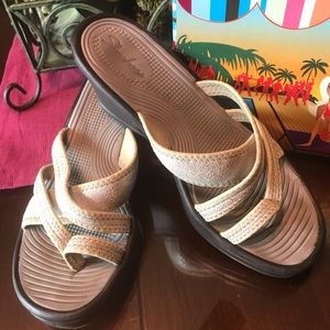 Skechers wedge sandals.